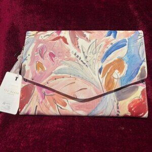 Ted Baker Art Printed Envelope Clutch Handbag